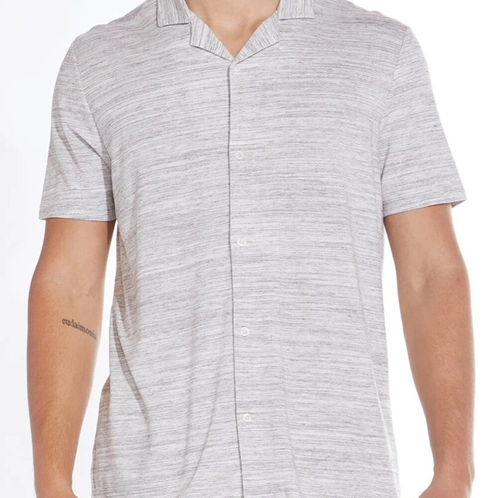 Civil Society Heather Mink Pointelle Knit Shirt